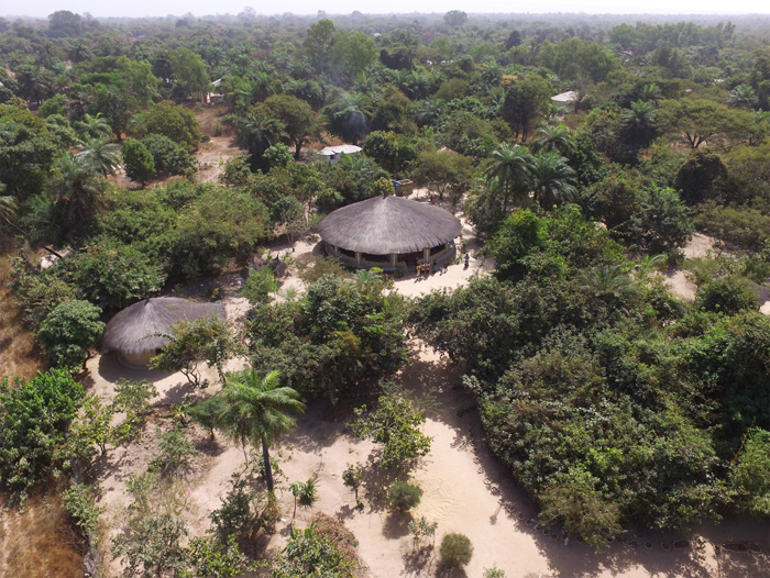 The Little Baobab in Abené from above