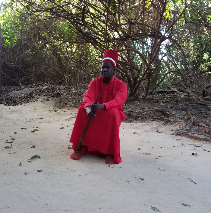 The King of Oussouye in the Casamance, Senegal